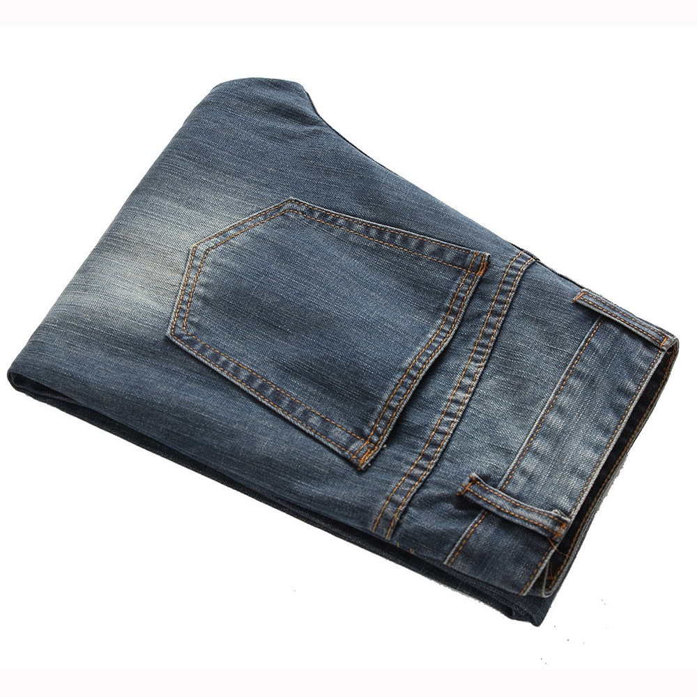 Stylische zerrissene Straight Slim Jeans für Herren