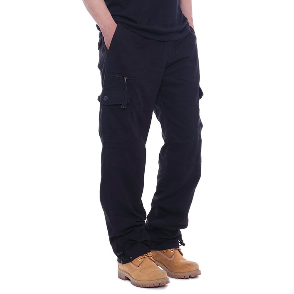 Pantalon cargo décontracté avec plusieurs poches pour hommes