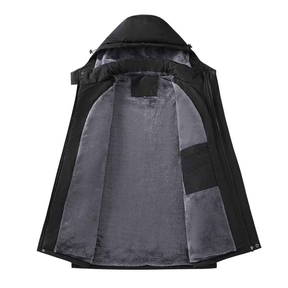 Veste polaire à capuche imperméable et coupe-vent pour homme