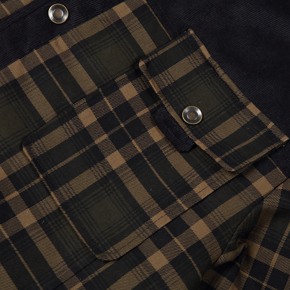 Kariertes Winterhemd und Fleecejacke für Herren