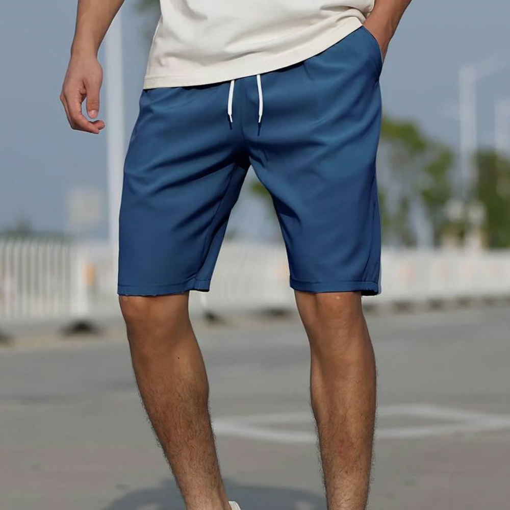 Lässige und bequeme Strandshorts für Herren in einfarbiger Ausführung