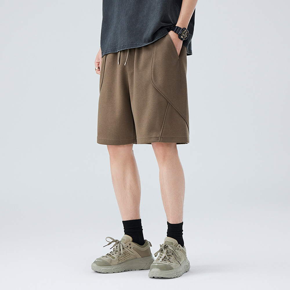 Lockere und bequeme Shorts in einfarbigem Modedesign für Herren