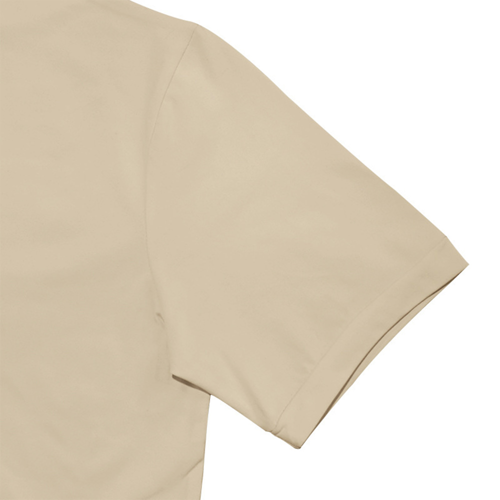 Lässiges kurzärmliges Slim-Fit-T-Shirt mit Stehkragen für Herren