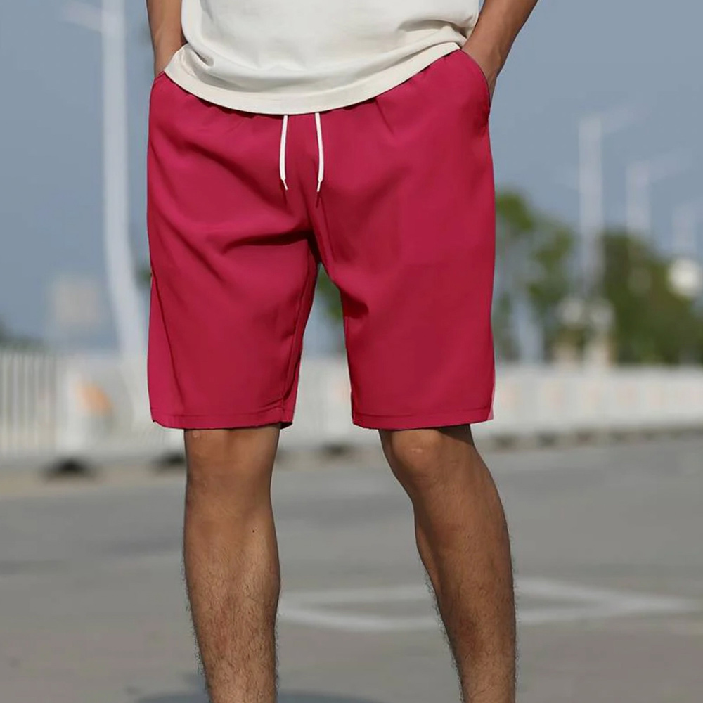 Lässige und bequeme Strandshorts für Herren in einfarbiger Ausführung