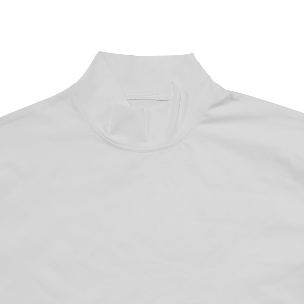 Lässiges kurzärmliges Slim-Fit-T-Shirt mit Stehkragen für Herren