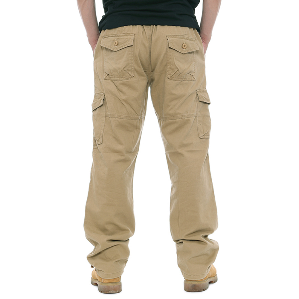 Pantalon cargo décontracté avec plusieurs poches pour hommes
