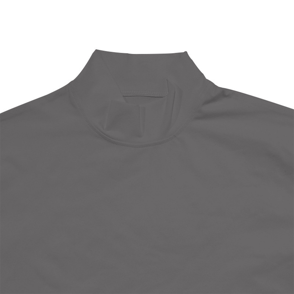 Lässiges kurzärmliges Slim-Fit-T-Shirt mit Stehkragen für Herren