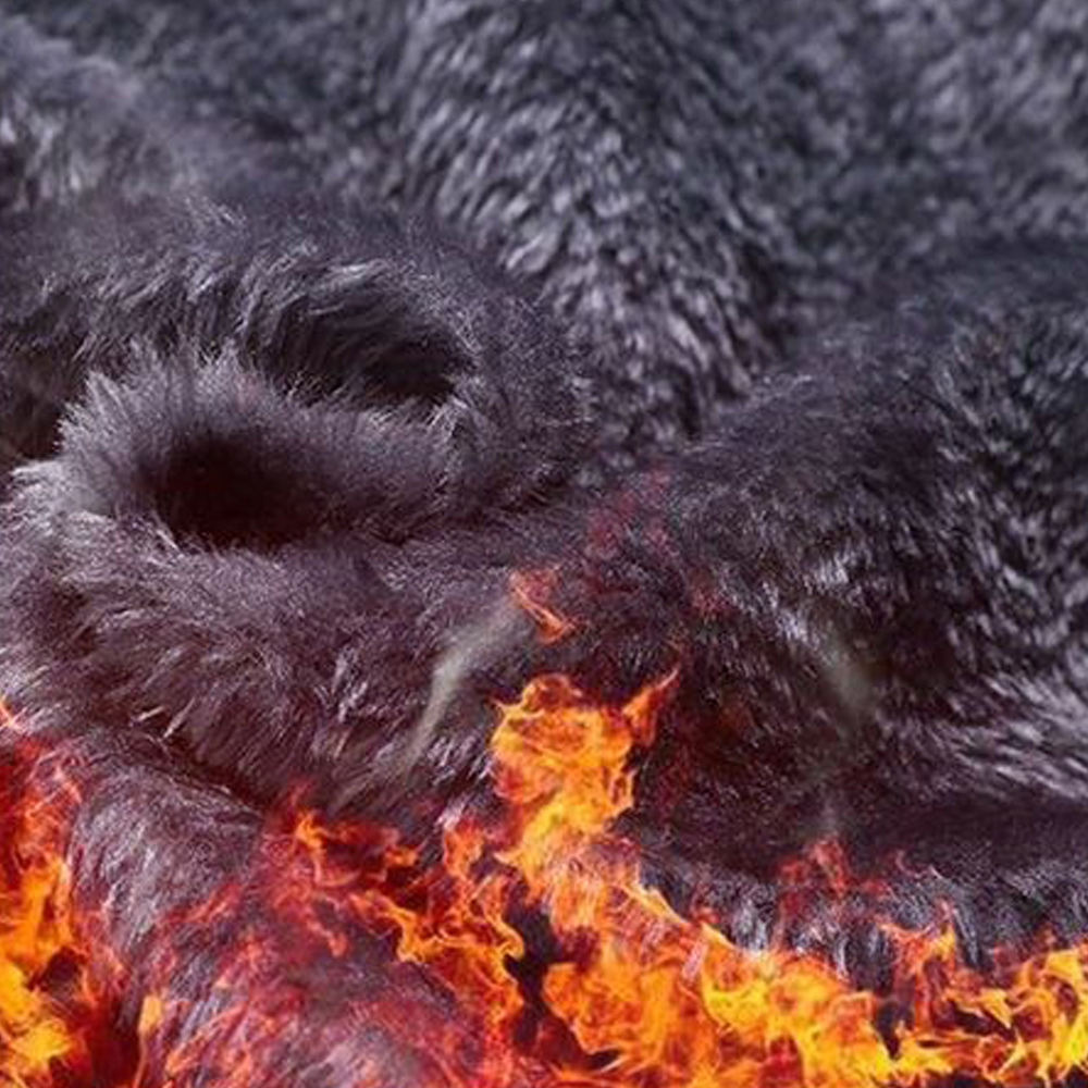 Warme Winterjacke aus verdicktem Samt für Herren mit Stehkragen