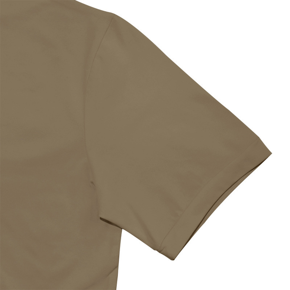 Lässiges kurzärmliges Slim-Fit-T-Shirt mit Stehkragen für Herren