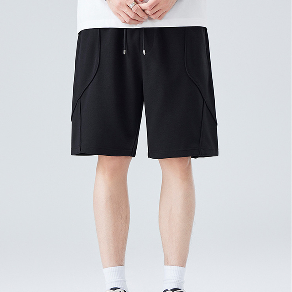 Lockere und bequeme Shorts in einfarbigem Modedesign für Herren