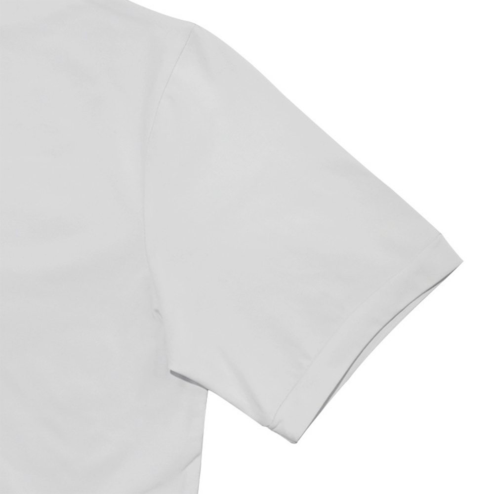 Lässiges kurzärmliges Slim-Fit-T-Shirt mit Stehkragen für Herren