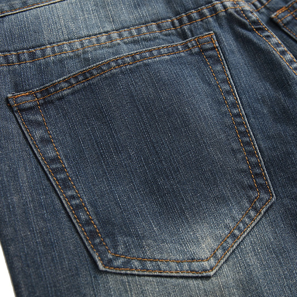 Stylische zerrissene Straight Slim Jeans für Herren