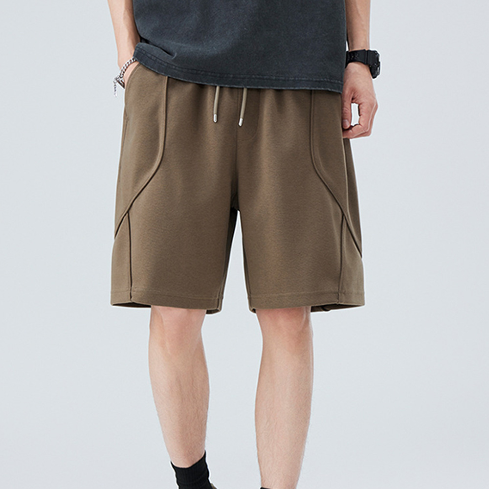 Lockere und bequeme Shorts in einfarbigem Modedesign für Herren