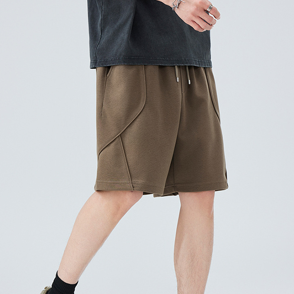 Lockere und bequeme Shorts in einfarbigem Modedesign für Herren