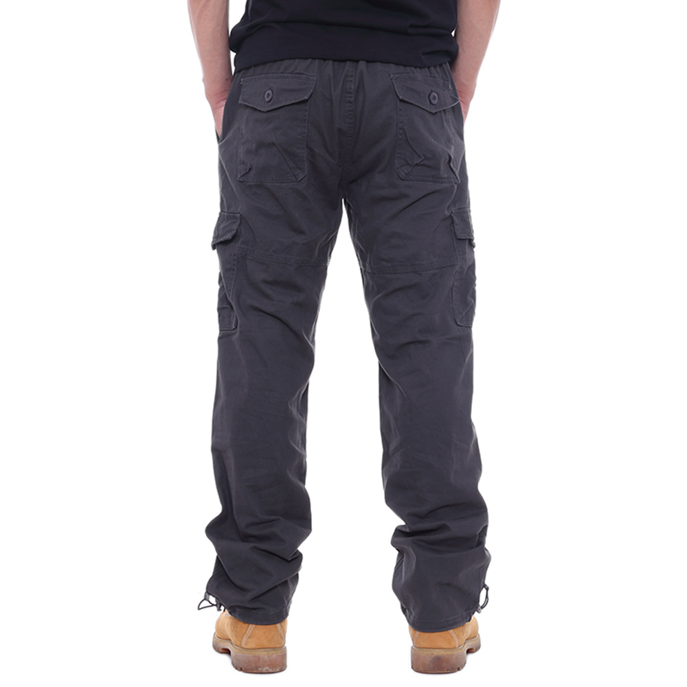 Pantalon cargo décontracté avec plusieurs poches pour hommes