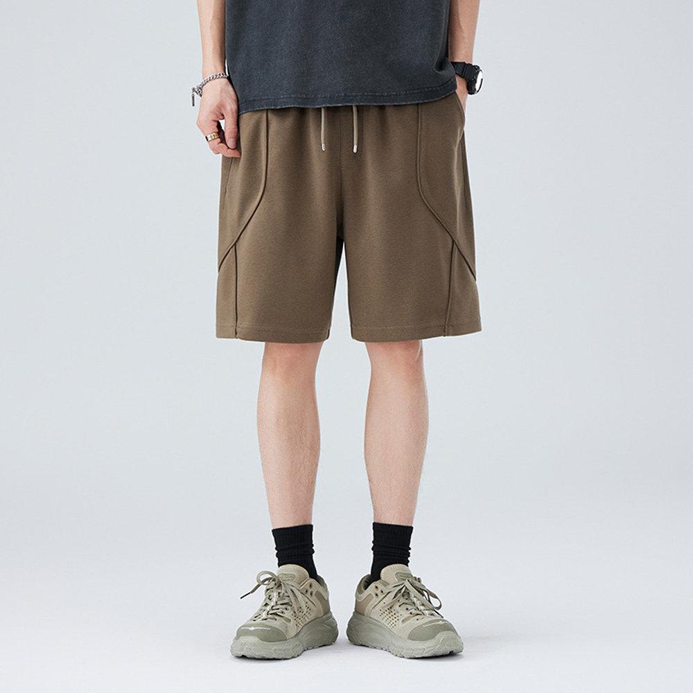 Lockere und bequeme Shorts in einfarbigem Modedesign für Herren