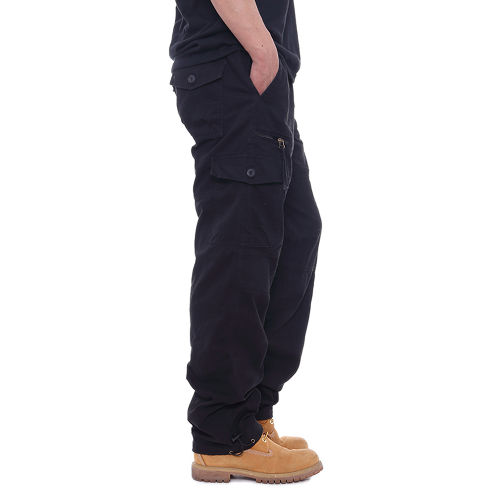 Pantalon cargo décontracté avec plusieurs poches pour hommes