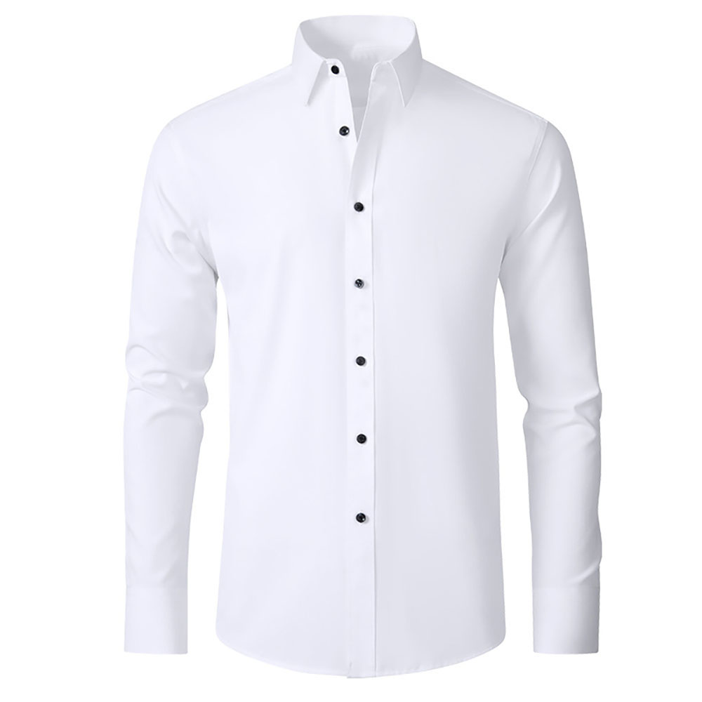 Chemise décontractée simple et extensible pour homme