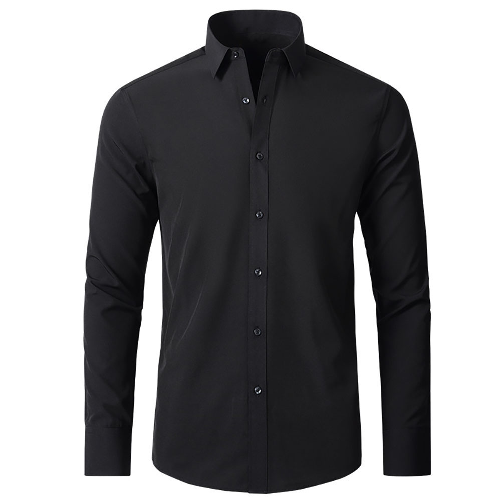Chemise décontractée simple et extensible pour homme