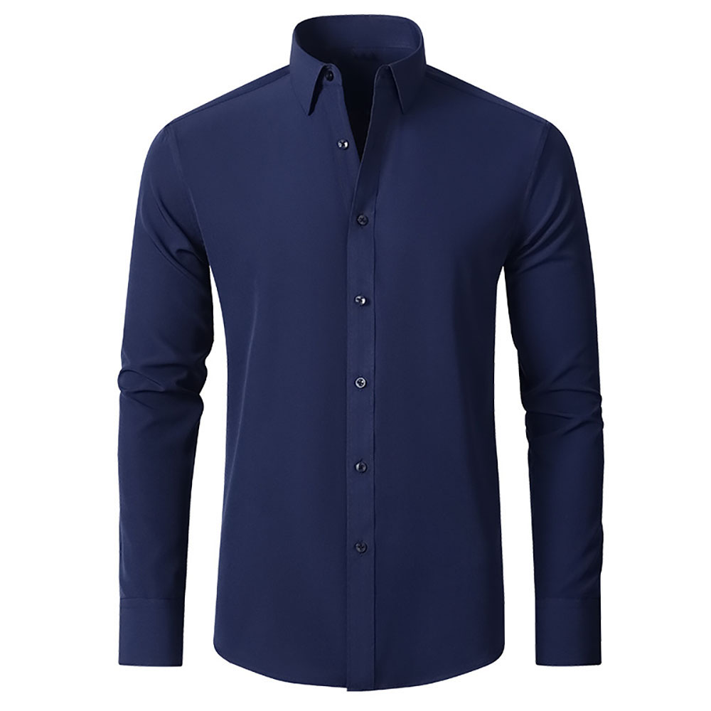 Chemise décontractée simple et extensible pour homme