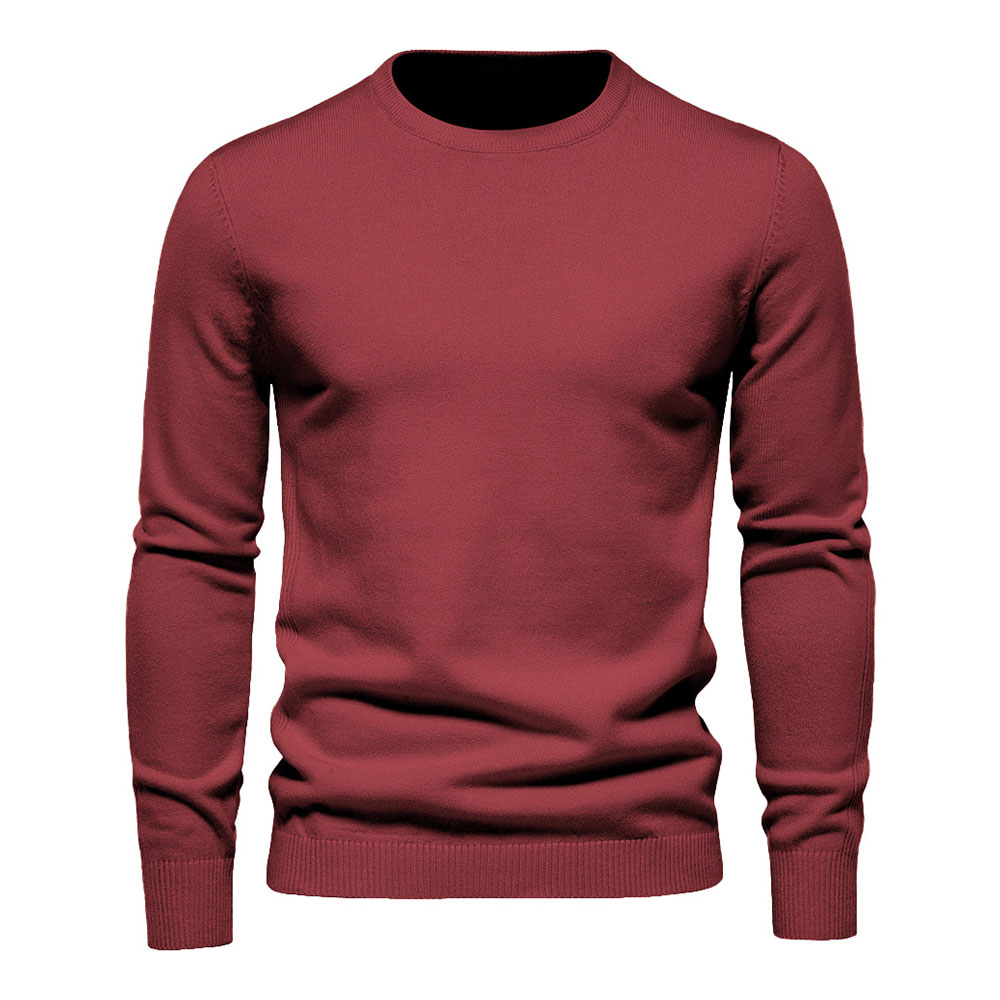 Nouveau pull tricoté épais à col rond pour hommes