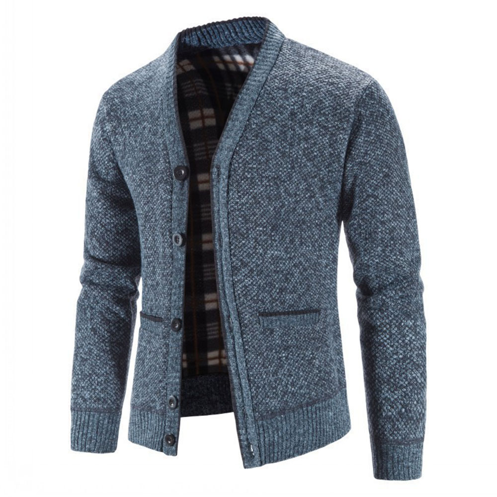 Coinbrillant Nouveau cardigan tricoté chaud épaissi pour hommes