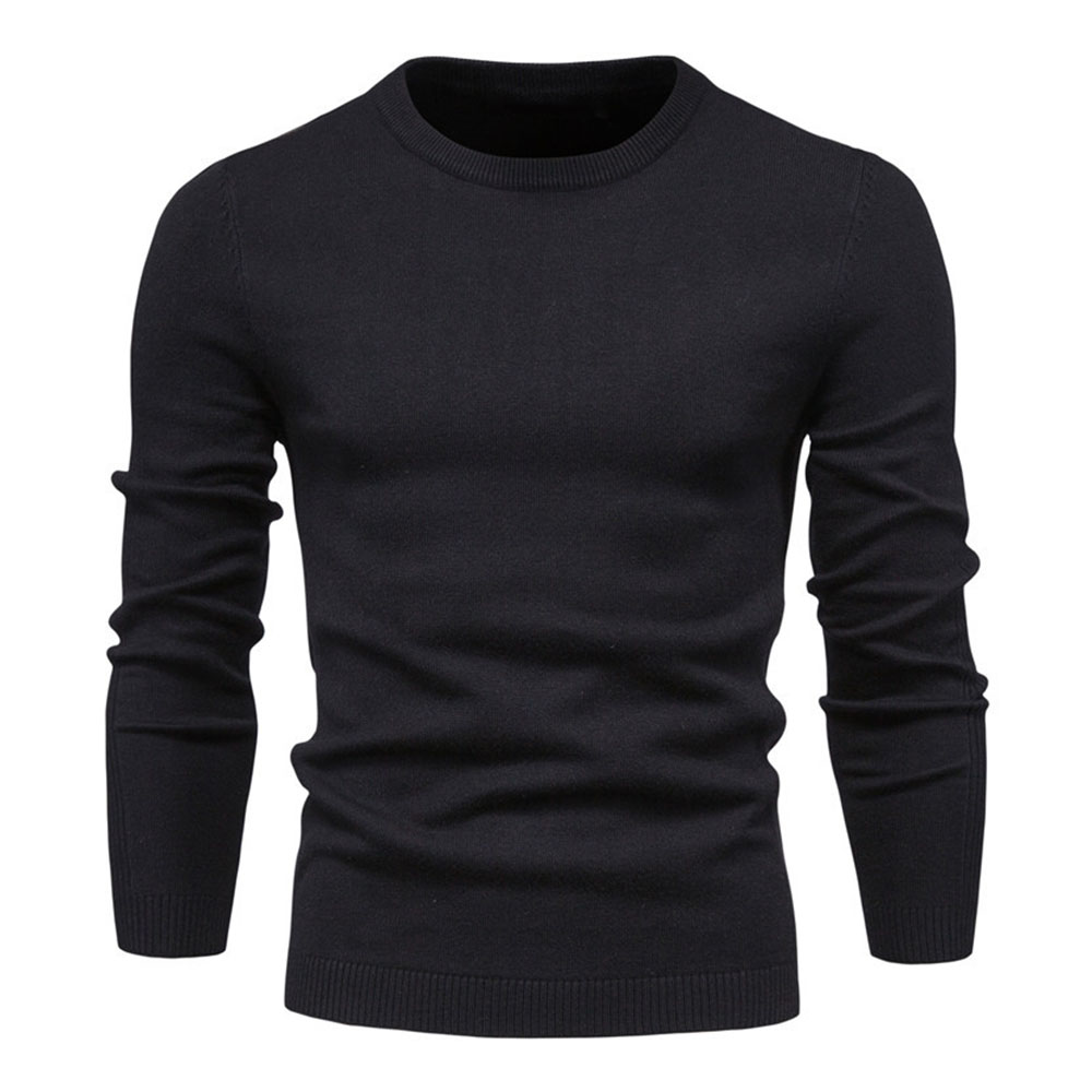 Nouveau pull tricoté épais à col rond pour hommes