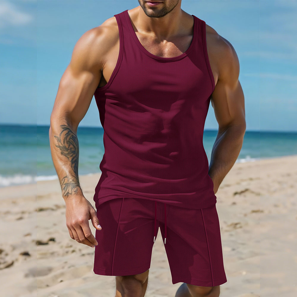 Weste + Shorts Herren Sommer Casual Comfort Set