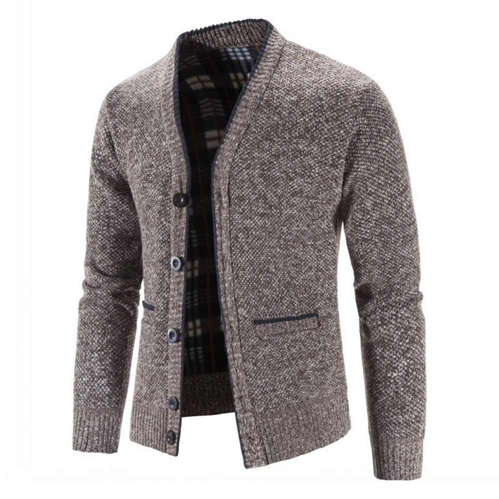 Coinbrillant Nouveau cardigan tricoté chaud épaissi pour hommes