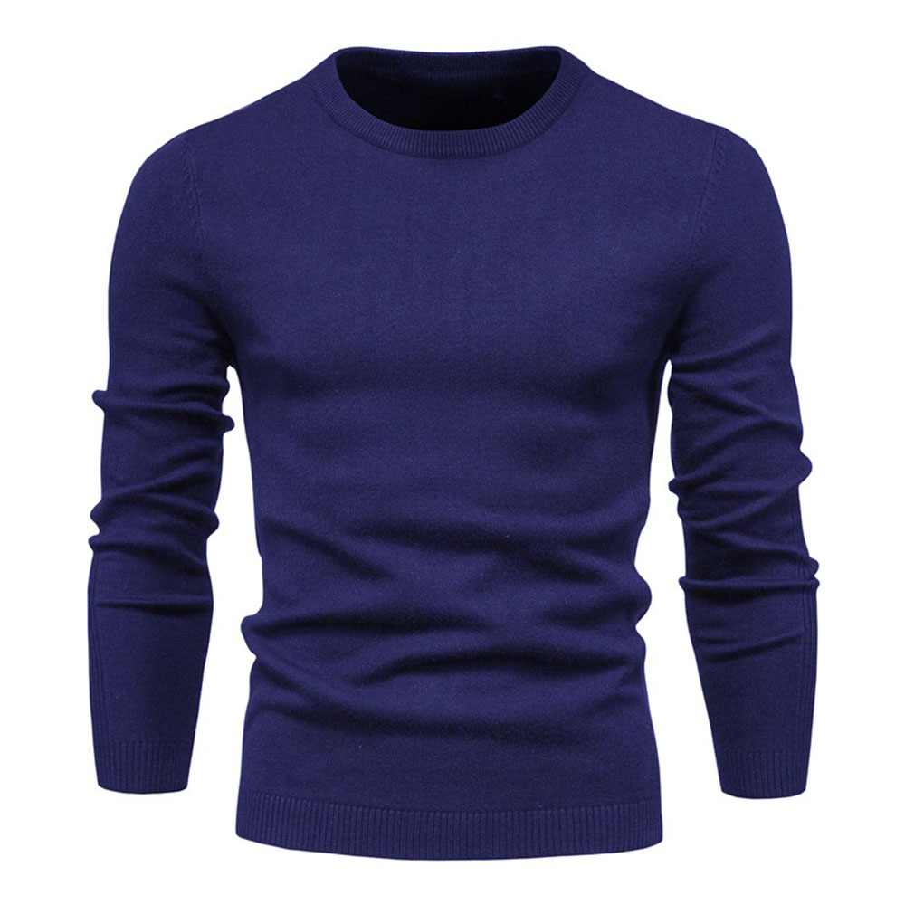 Nouveau pull tricoté épais à col rond pour hommes