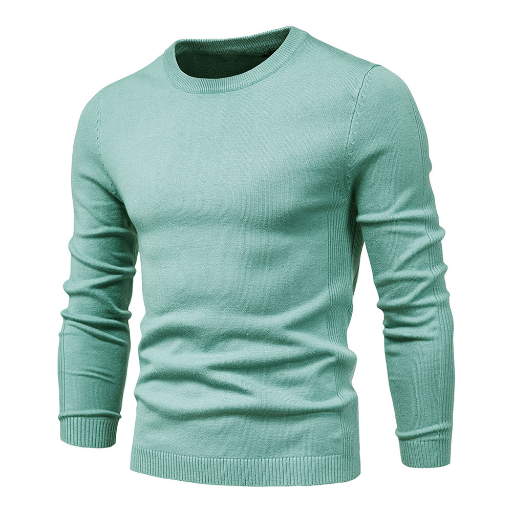 Nouveau pull tricoté épais à col rond pour hommes