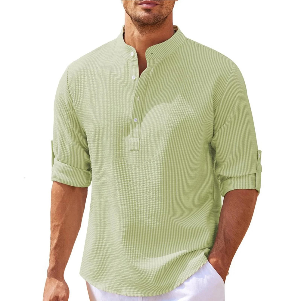 Neues lässiges kariertes Langarmshirt für Herren