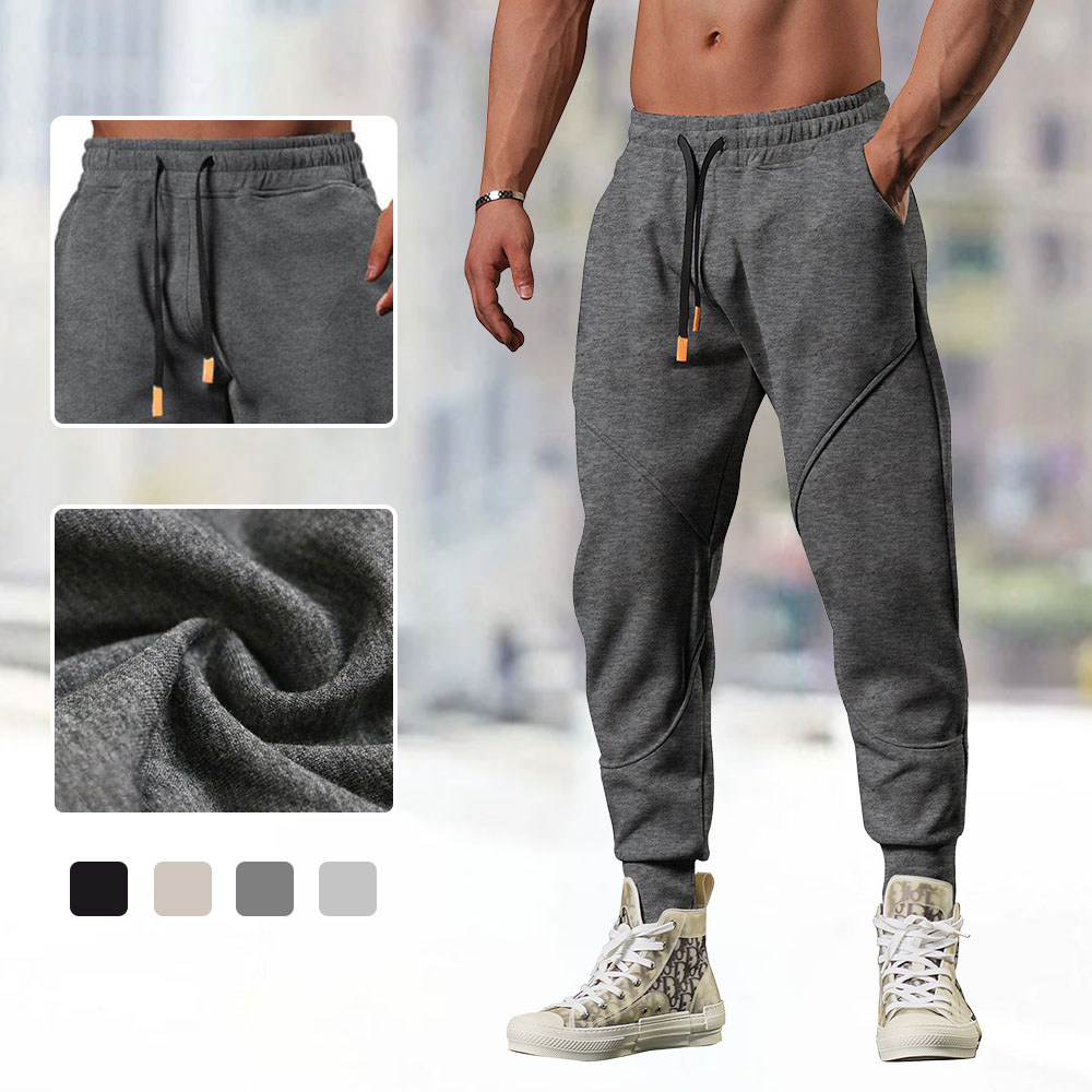 Lässige Leggings-Jogginghose für Herren im Patchwork-Stil