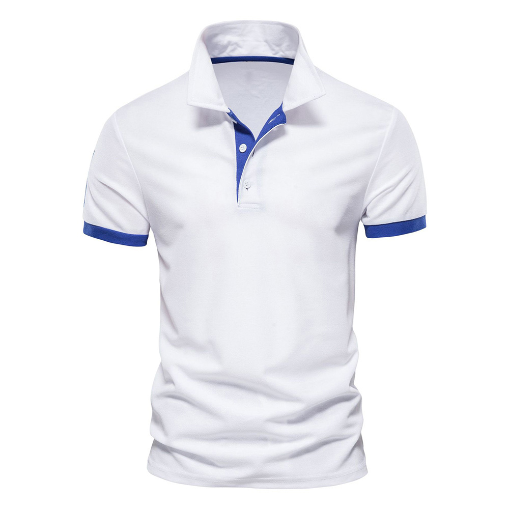 Neues Freizeit-Poloshirt mit Rehkitz-Stickerei für Herren