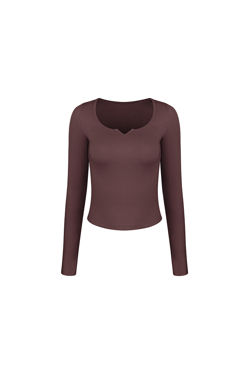 Sweatheart Long Sleeve Top