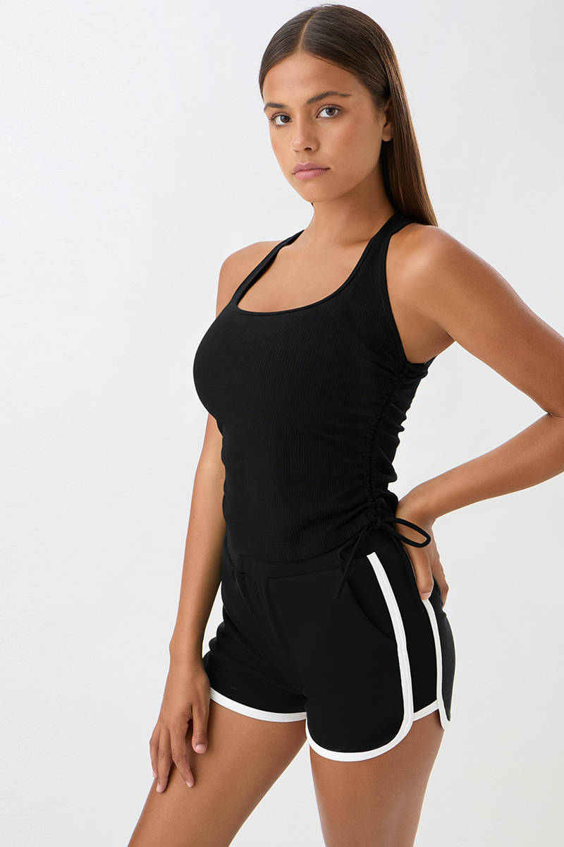 Contrast Soft Shorts