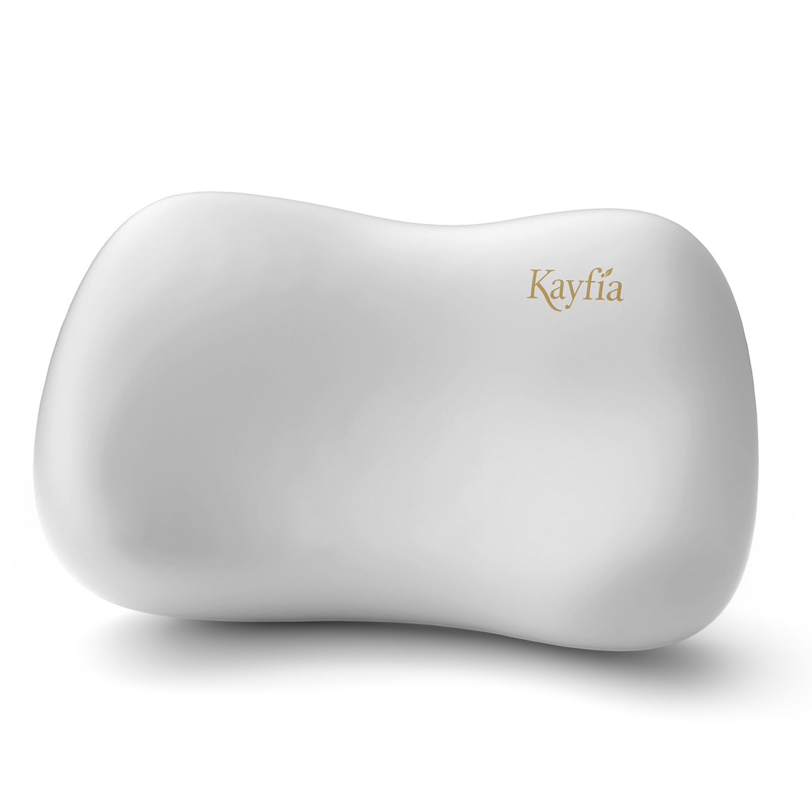 Kayfia Cervical Neck Pillow, Ice Silk Zipperless Pillowcase, 70D Soft Ergonomic Memory Foam Pillows, Design for Side & Back Sleepers