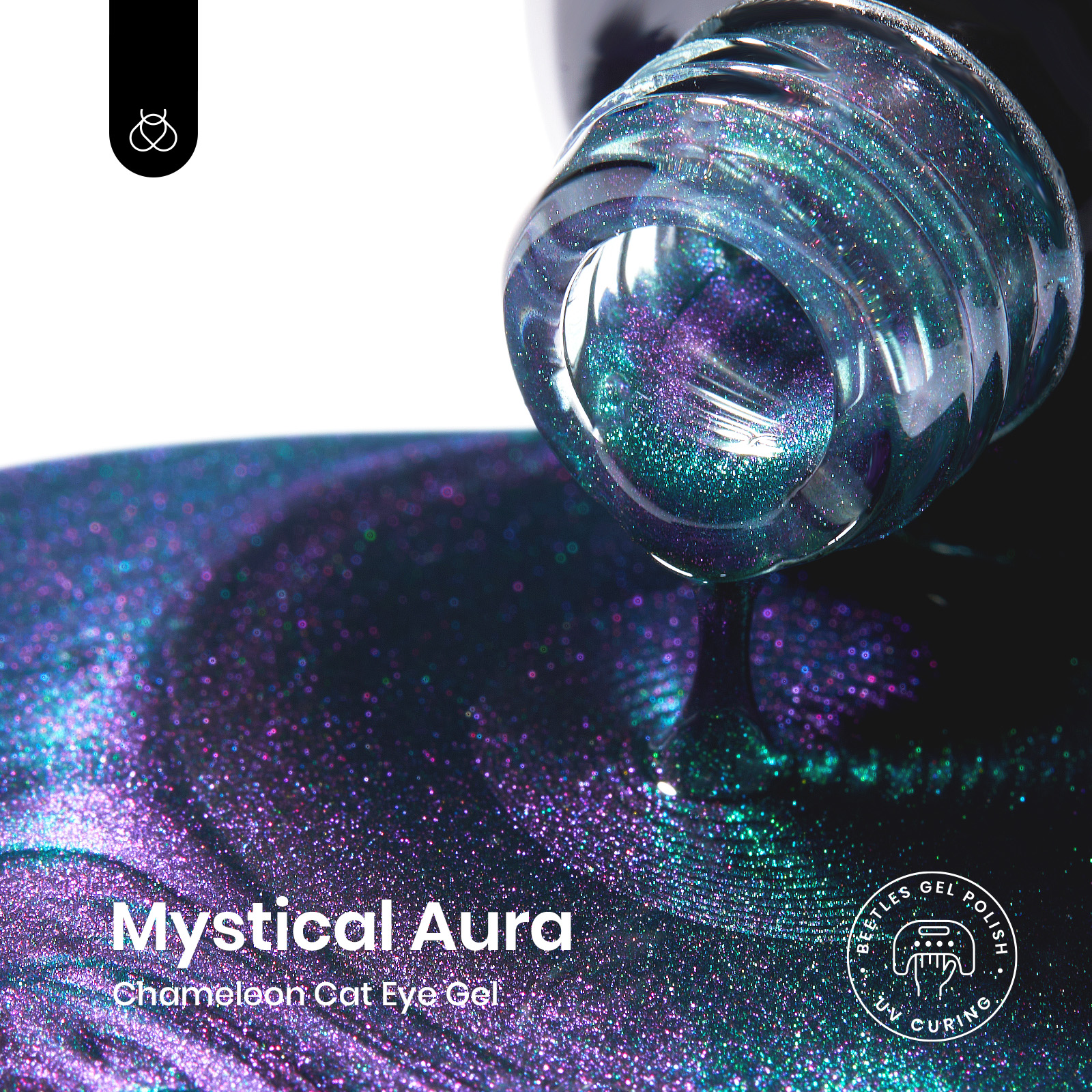 Beetles Gel Nail Polish Cat's Gaze Nail Art Glitter Cat Eyes