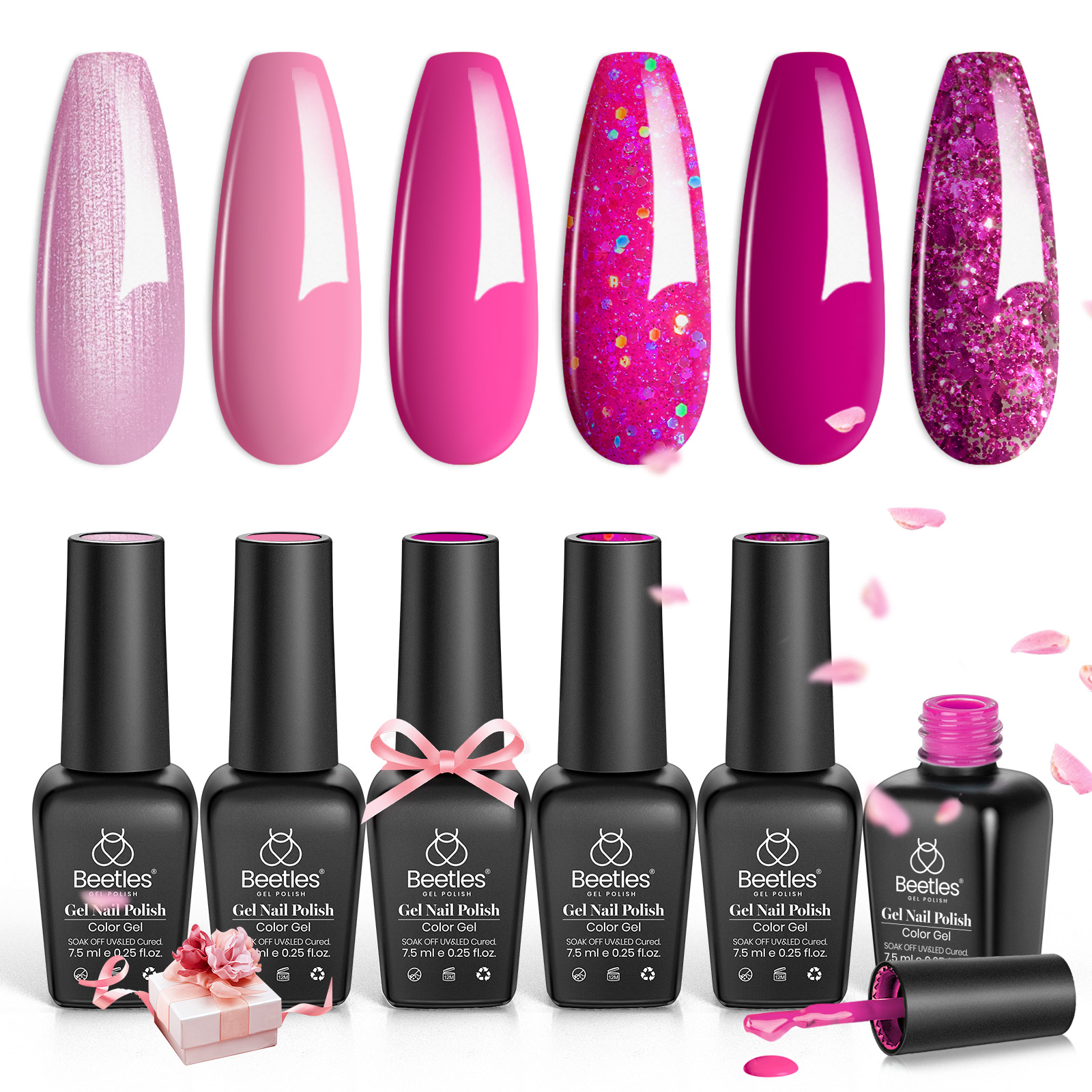 Pink Angel | 6 Colors Gel Polish Set 