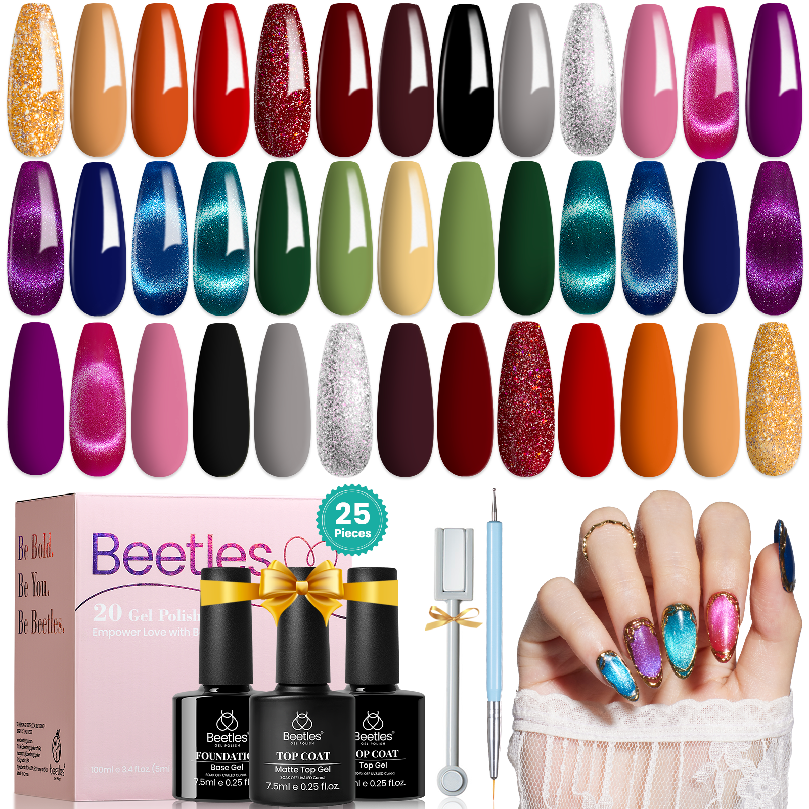 BeautyQua Professional Set of Poly gel Nail Art Kit includes 100 Tips poly gel  Nails , 1 Dual head poly gel Applicator Brush, 5 Nail holding Clips - Price  in India, Buy