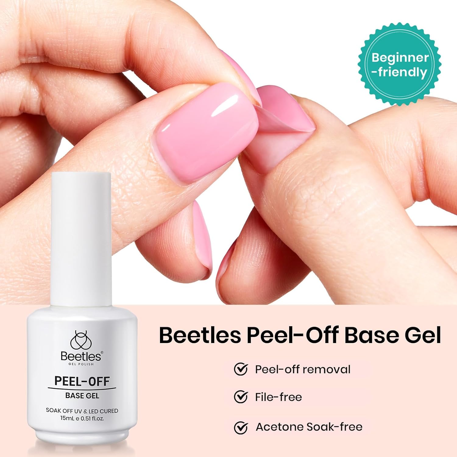 Beetles Peel Off Base Gel 15ML