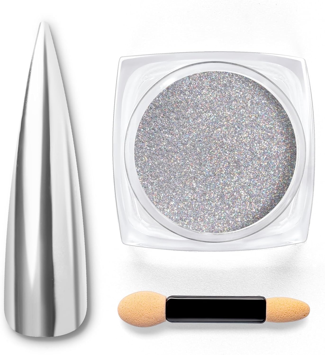 Mirror Effect Sliver Chrome Nail Powder