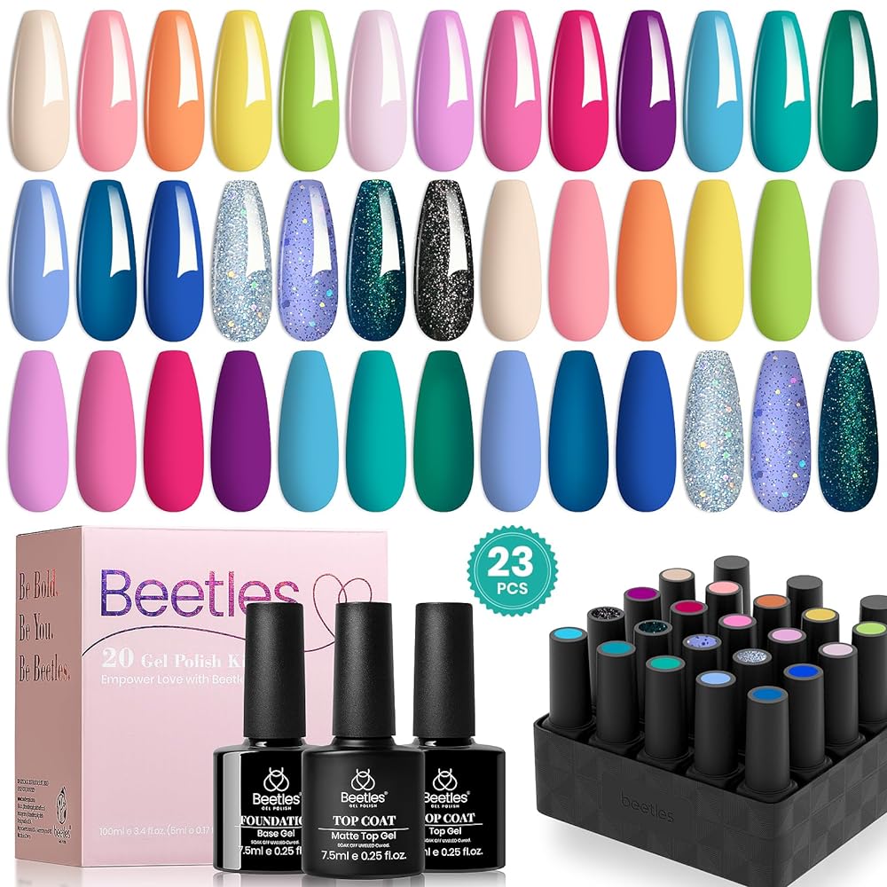 Fantasy land - 20 Gel Colors Set with Top and Base Coat (5ml/Each)