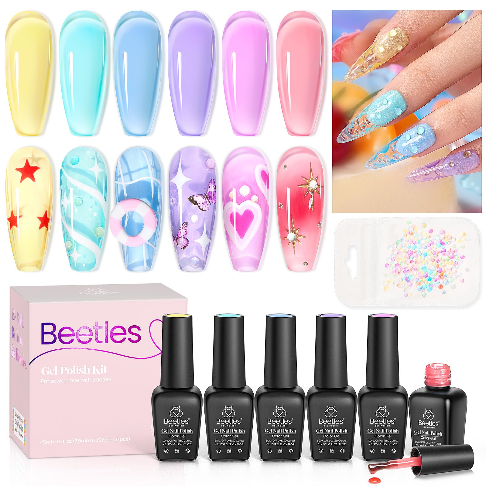 Crystal Candy | 6 Colors Gel Polish Set