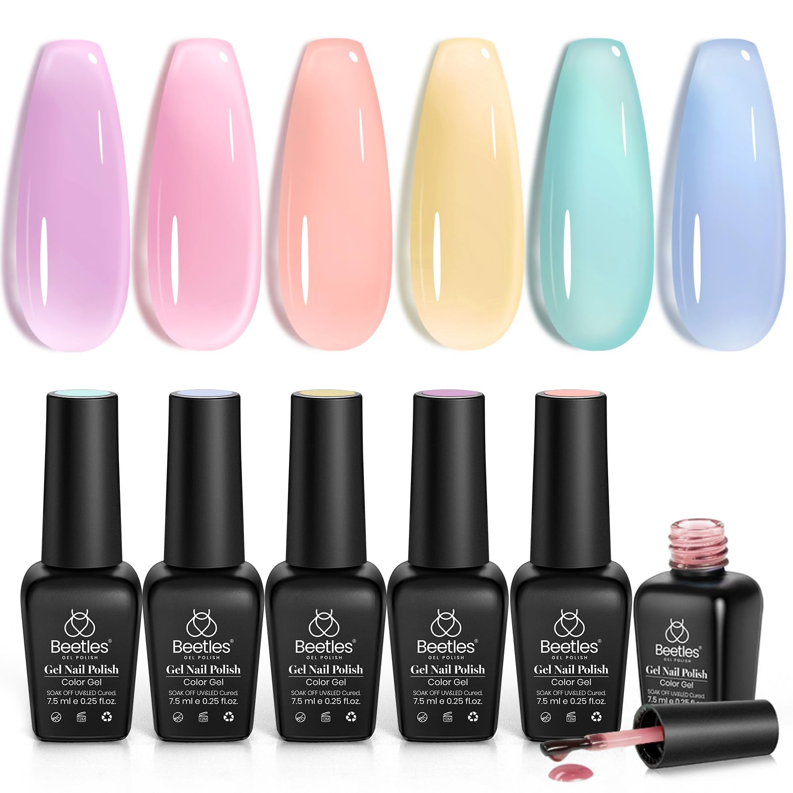 Candy Jelly | 6 Colors Gel Polish Set
