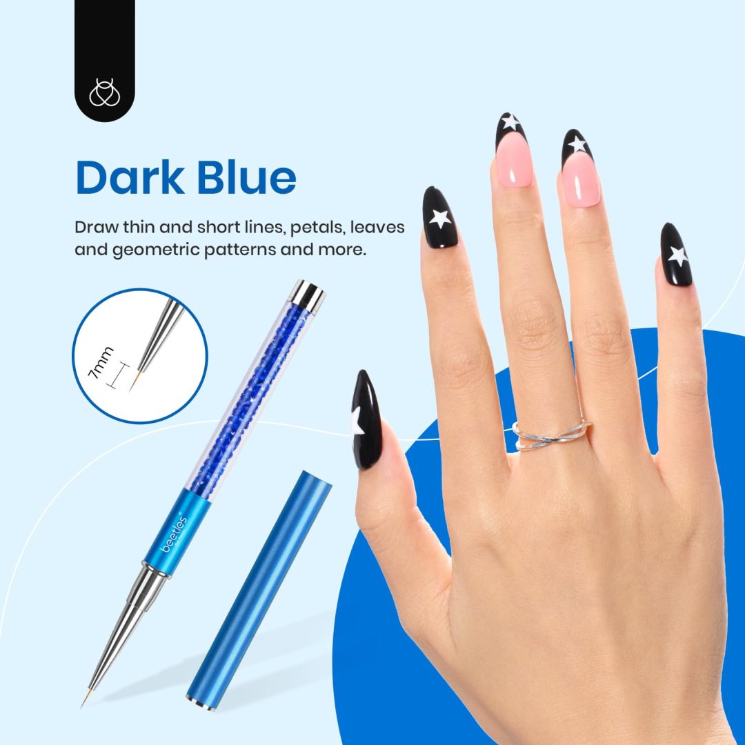 Beetles Nail Art Liner Brushes 5Pcs Set Precise French Nails Design