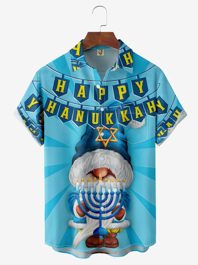 Gnome Chest Pocket Short Sleeve Casual Shirt