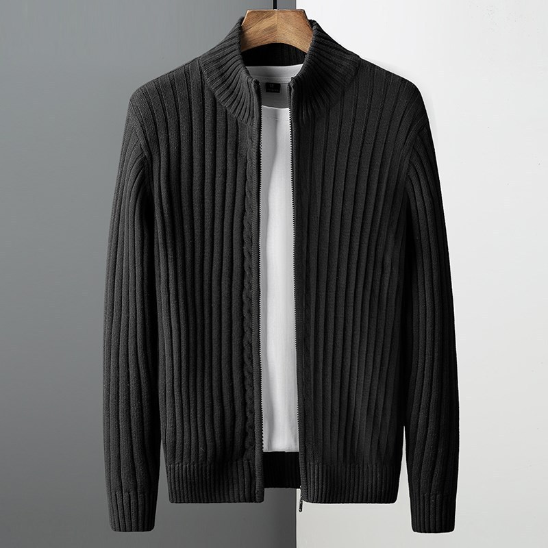 KnitMaster Zippered Cardigan Sweater Jacket