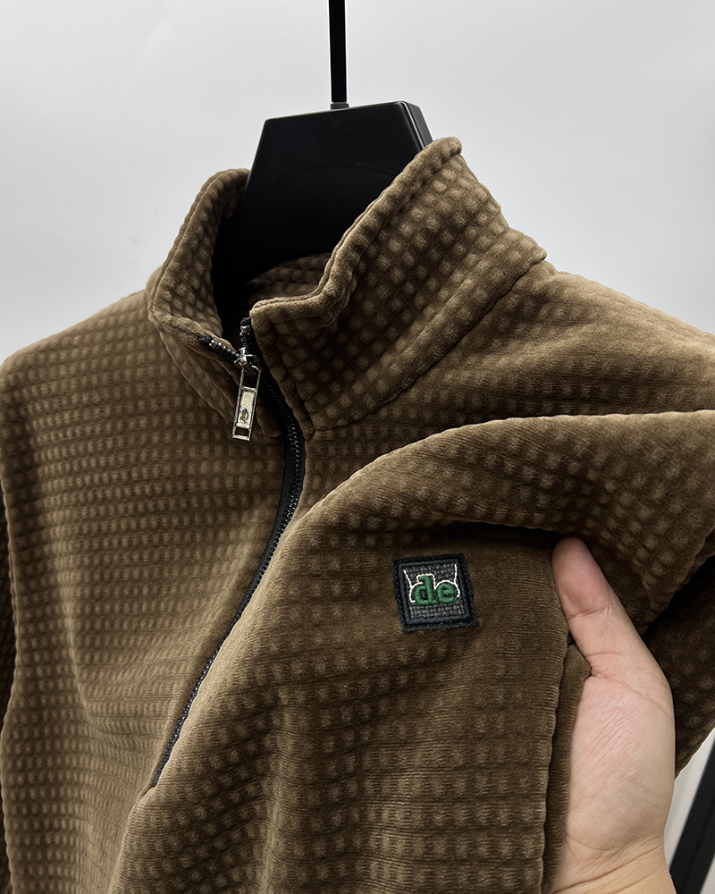 Product Title: Premium Half-Zip Alpaca Fleece Pullover