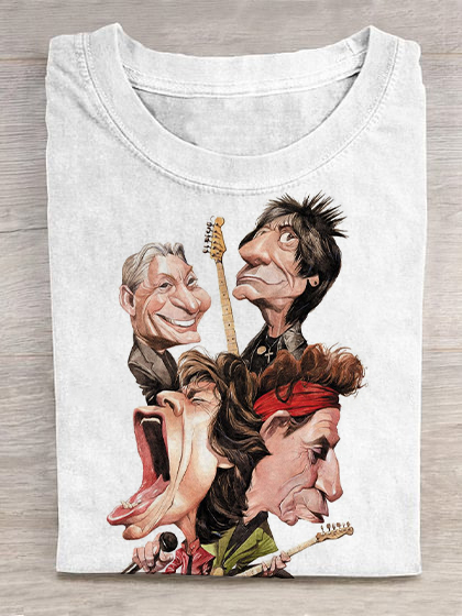 FunnyROCKArtPrintT-Shirt